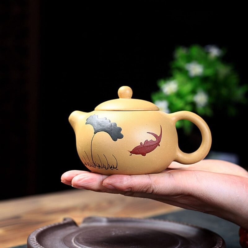 Froggy Lotus Zisha Teapot - Image 3